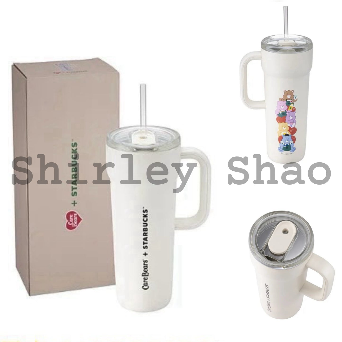 Starbucks Care Bears Stainless Steel Handle TOGO Cold Cup 710ml