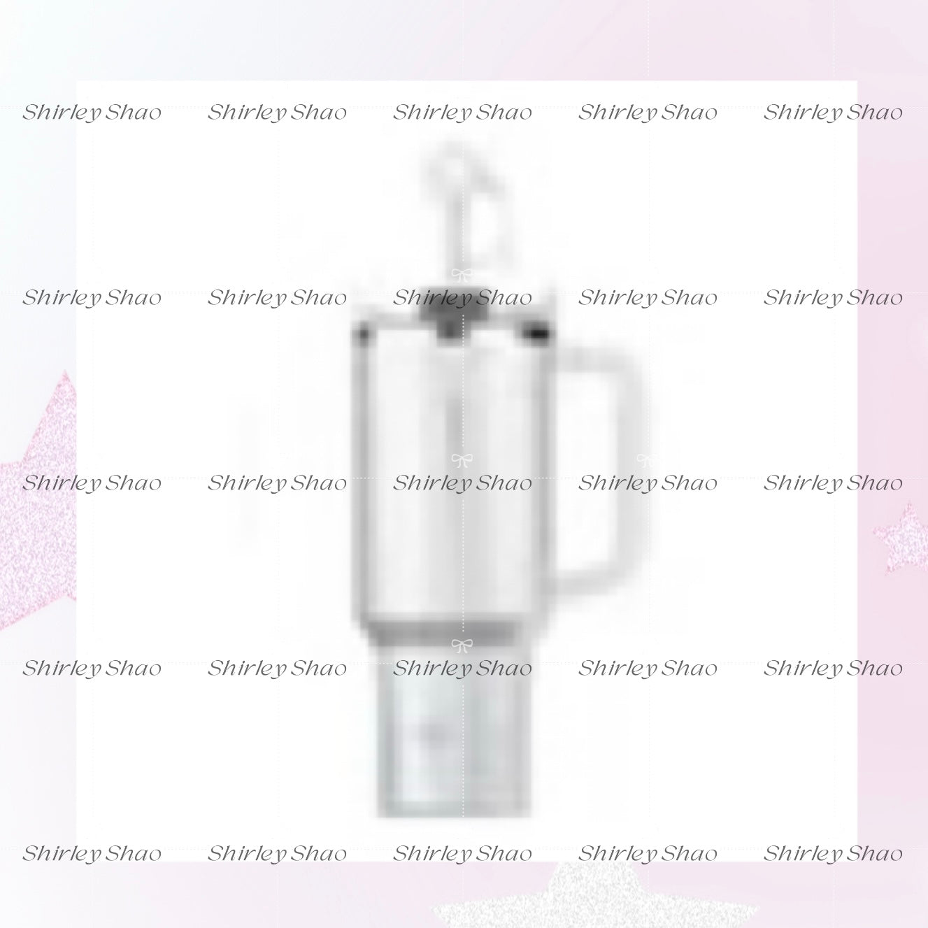 40oz China Starbucks Snowflake White Stainless Steel Stanley With Straw Stopper (Release Nov.)