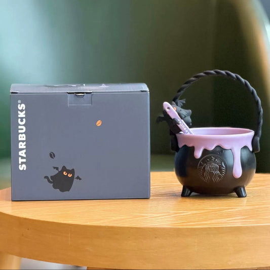 Starbucks China Halloween Mug With Spoon