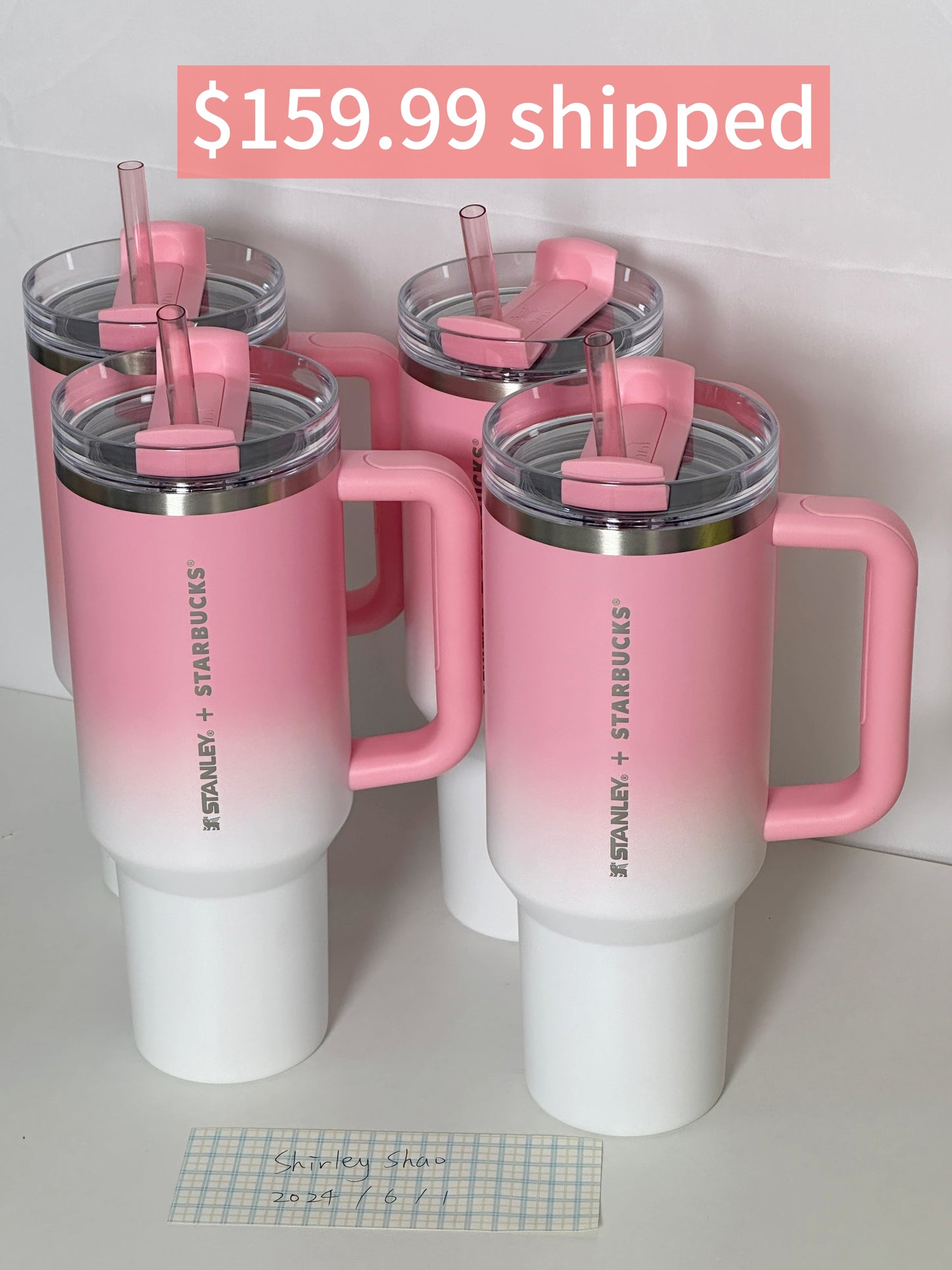 40oz Philippines Starbucks Honey Pink Stanley