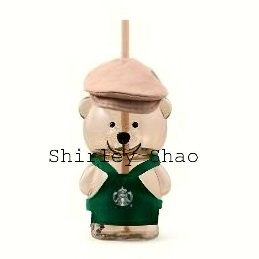 Starbucks China Shanghai Cap Bearista Glass With Original box