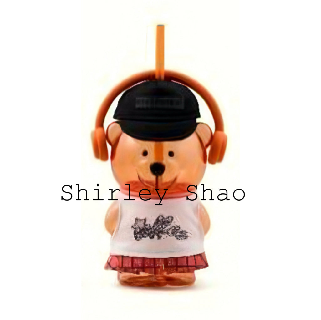 Starbucks China Shanghai Headset Bearista Glass With Original box