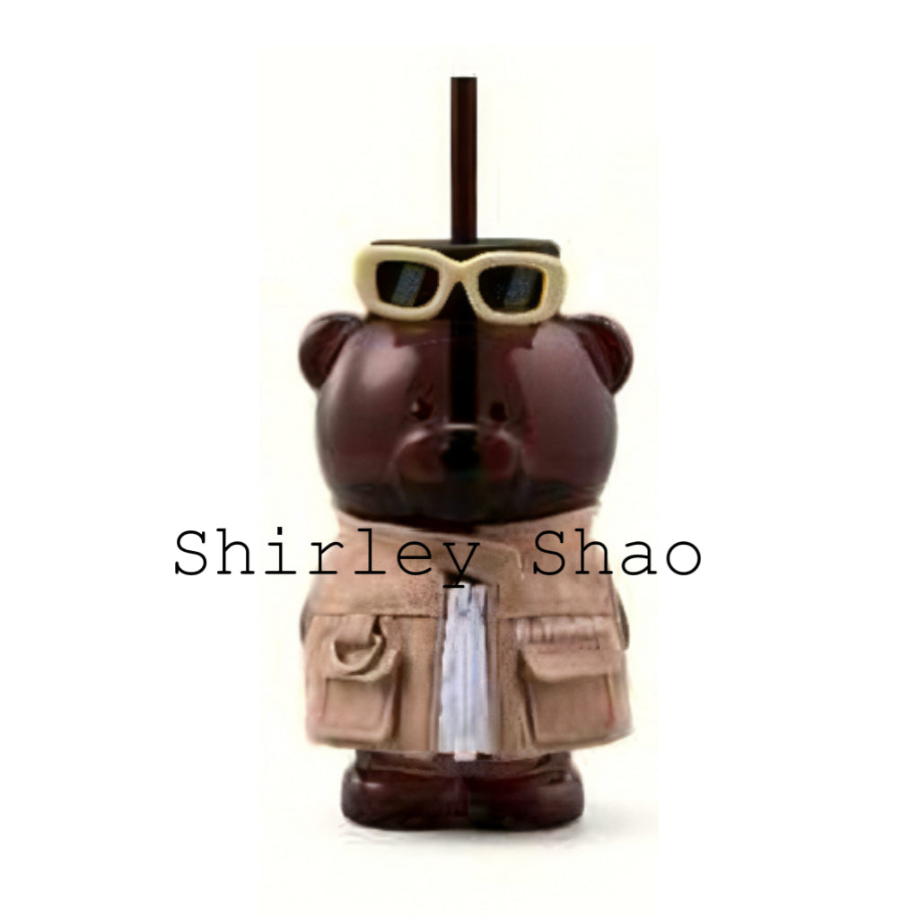 Starbucks China Shanghai Sunglasses Bearista Glass With Original box