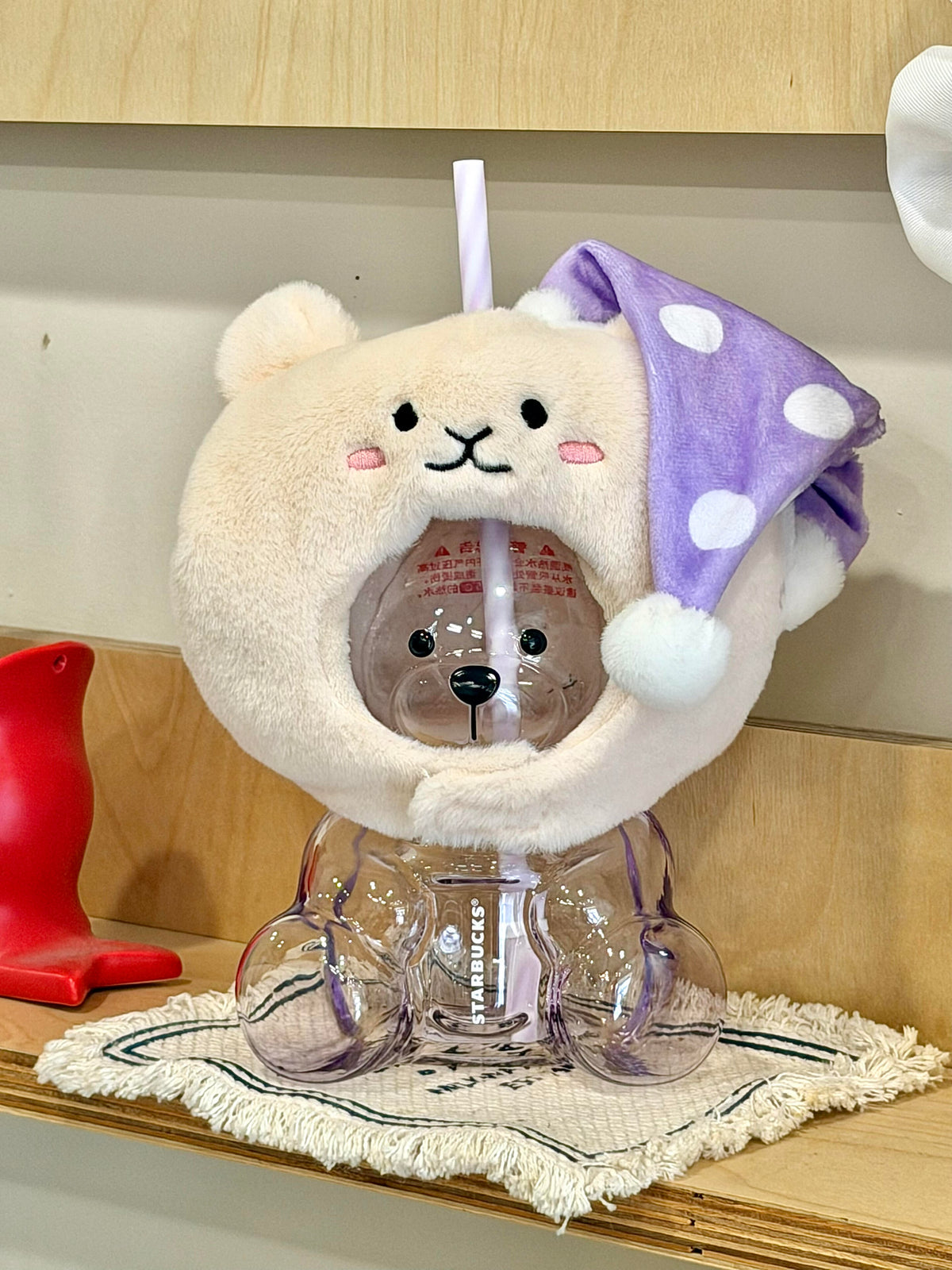 China Starbucks Sweet Dream NightCap Bearista Glass Cup