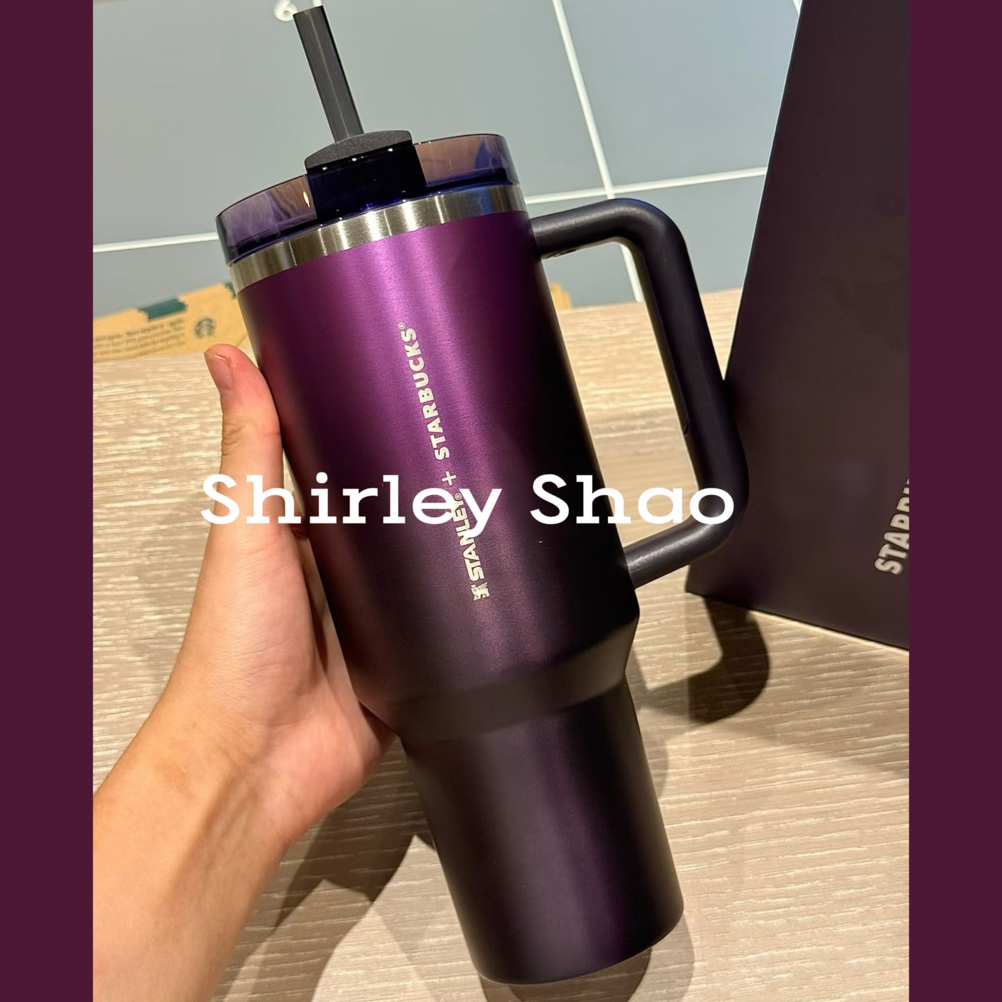 40oz China Starbucks Halloween Black Purple Stanley Stainless Steel Cup (Release Oct.)