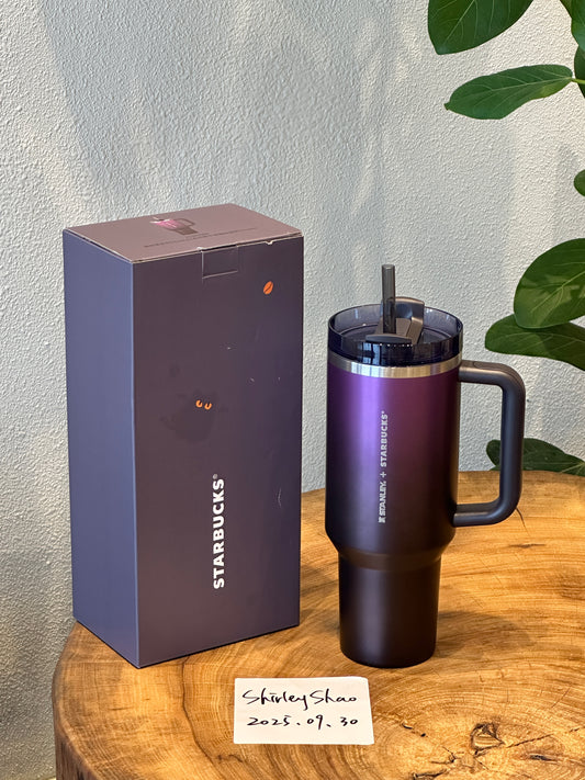 40oz China Starbucks Halloween Black Purple Stanley Stainless Steel Cup (Release Oct.)