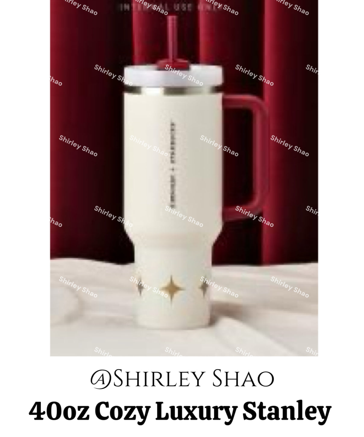 40oz Starbucks 2025 Christmas Cozy Luxury Stanley Cold Cup (Release 11/10)