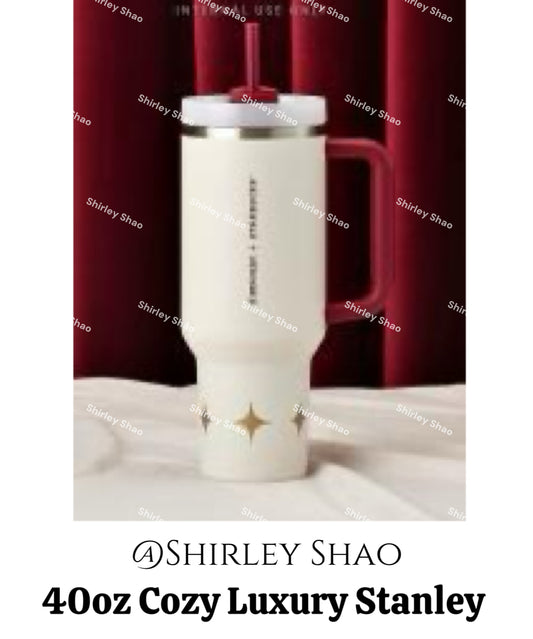 40oz Starbucks 2025 Christmas Cozy Luxury Stanley Cold Cup (Release 11/10)