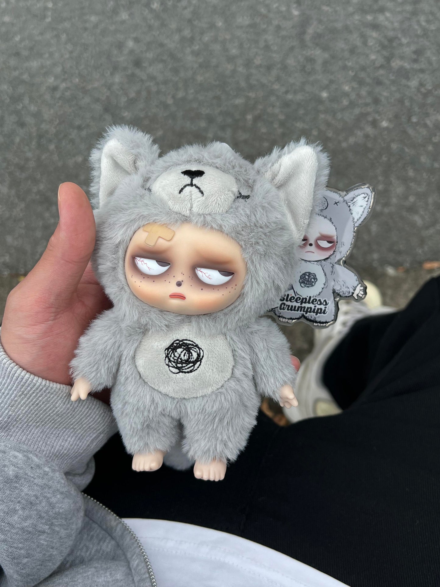 Sleepless Grumpipi Insomnia Rampage Series Blind Box Vinyl Face Mystery Box Macaron Pendants Kid Decoration Toy Gift