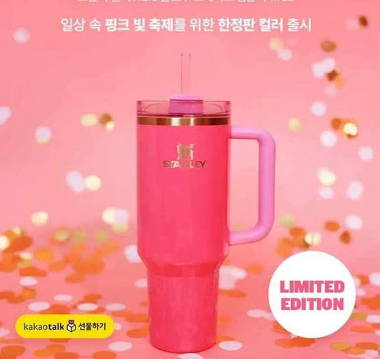 Per-order 40oz Korea Pink Parade Stanley