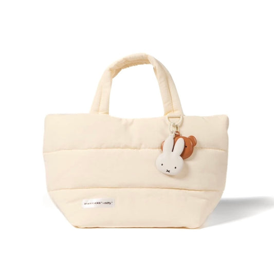 Thailand Starbucks and Miffy Lvory Puffer Tote
