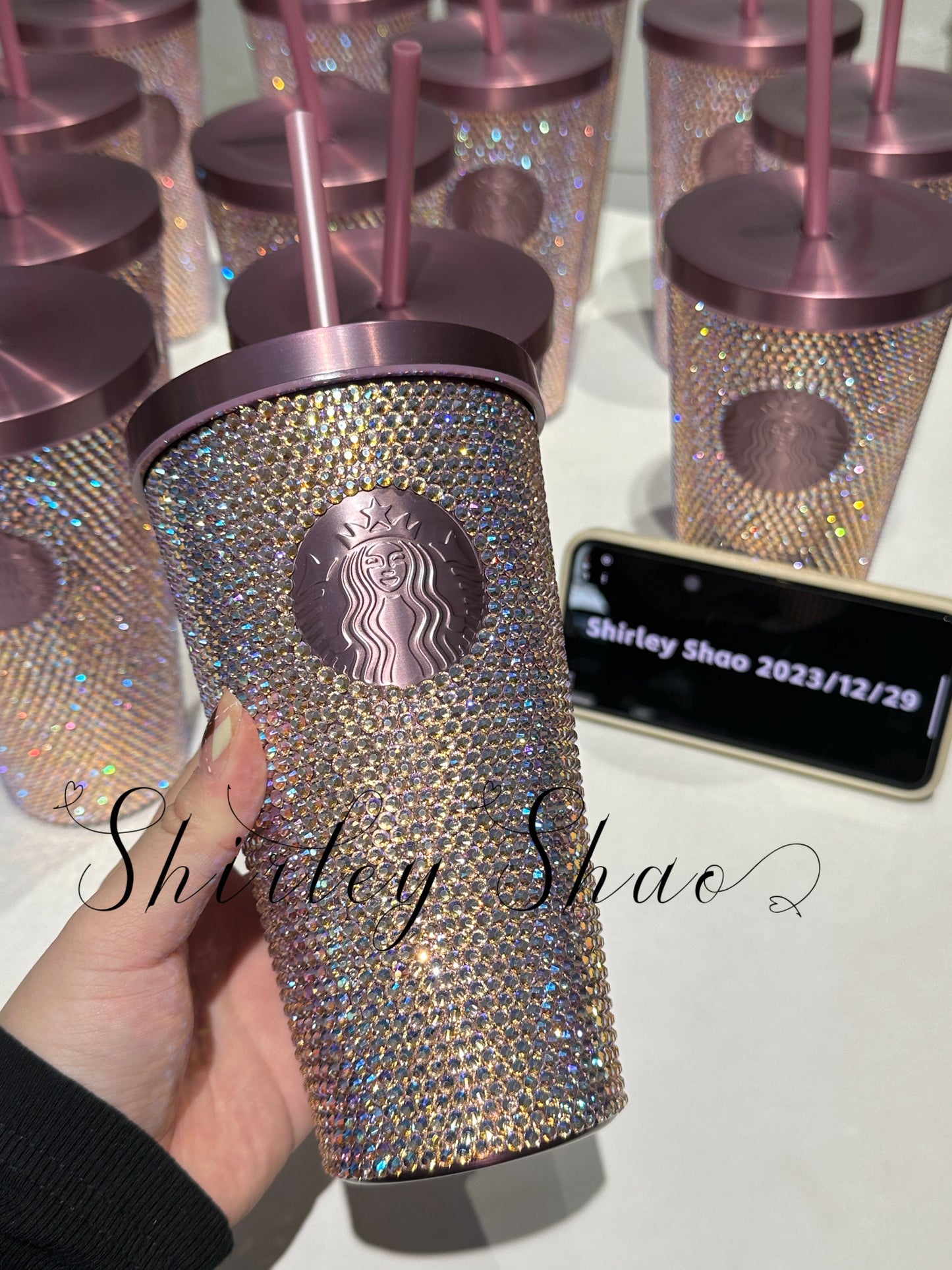 China Starbucks 2023 Purple Rhinestone 20oz SS Tumbler