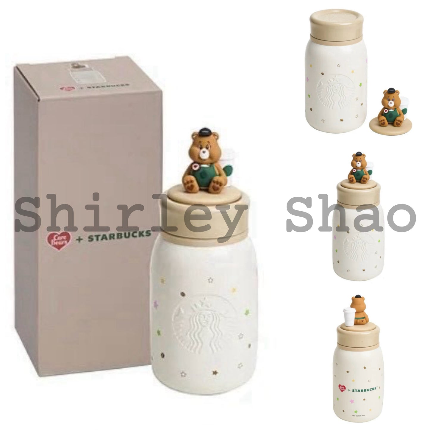 Starbucks Care Bears Tenderheart Bear Stainless Steel Water Bottle 355ml