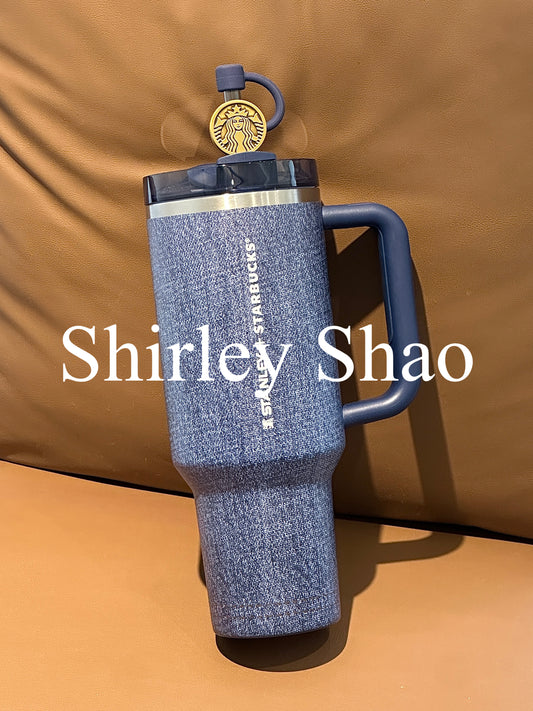 40oz Starbucks China Denim Stanley Stainless Steel Cup(Release 3/17)