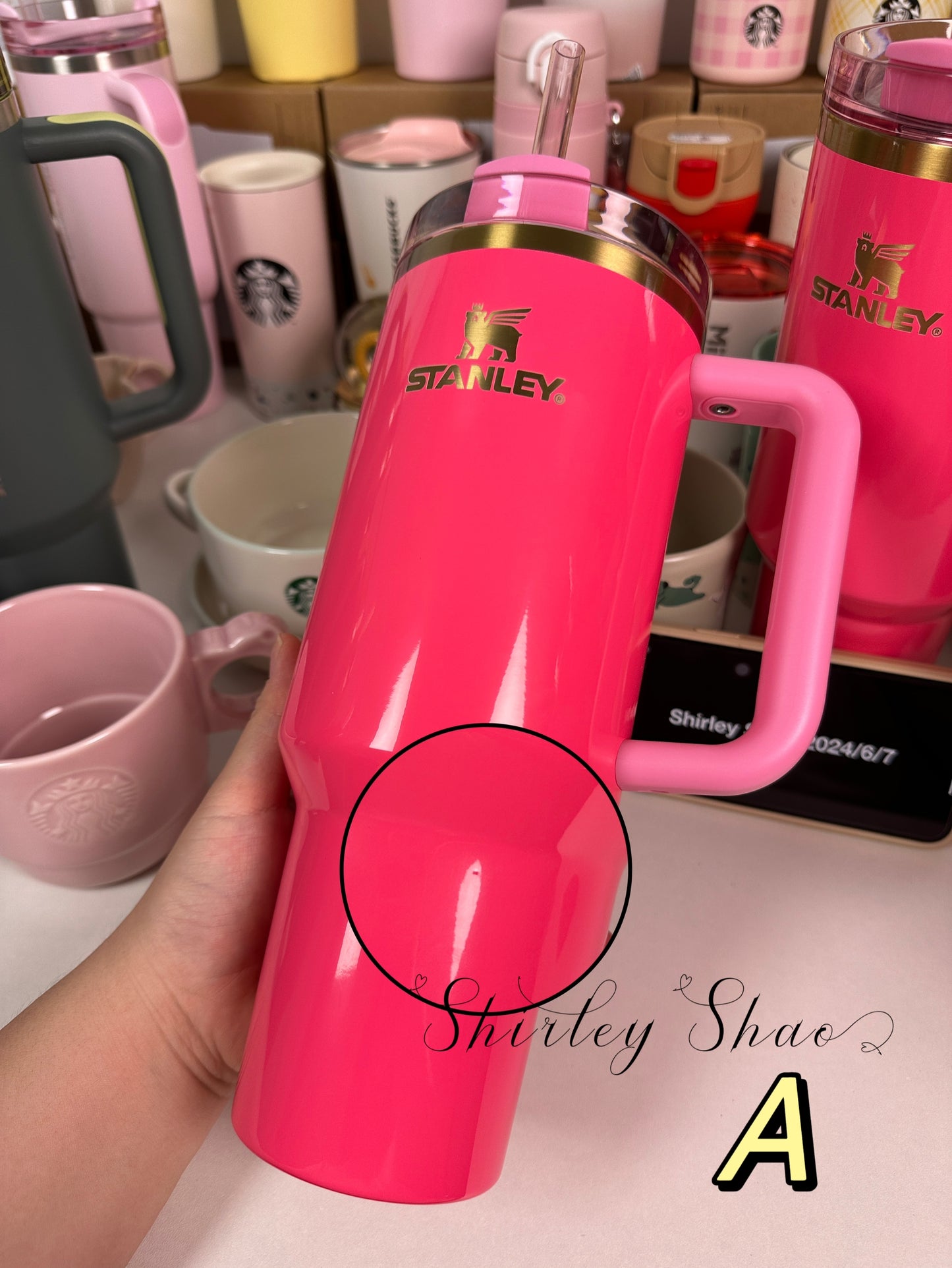 Per-order 40oz Korea Pink Parade Stanley