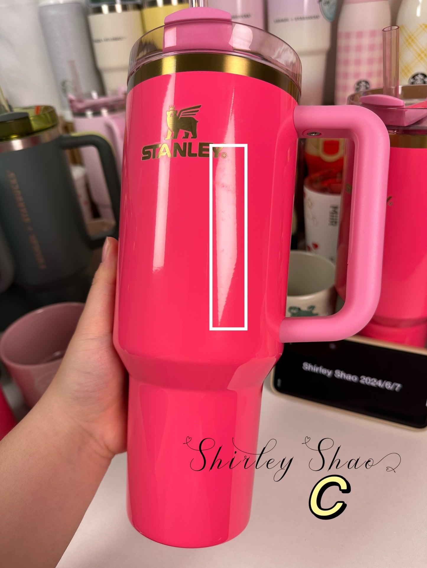 Per-order 40oz Korea Pink Parade Stanley