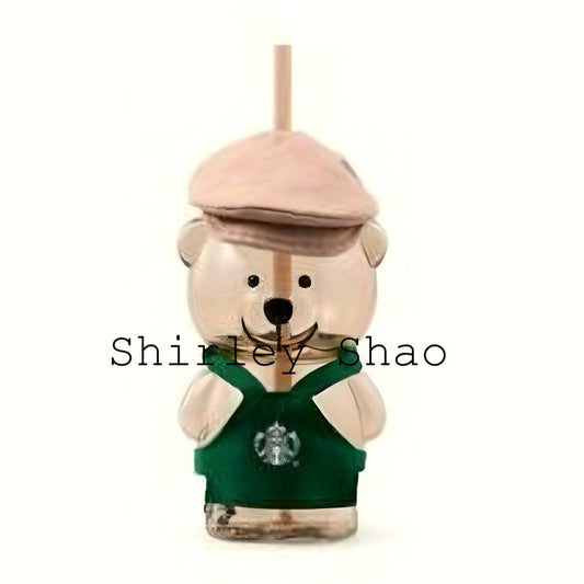 Starbucks China Shanghai Cap Bearista Glass With Original box