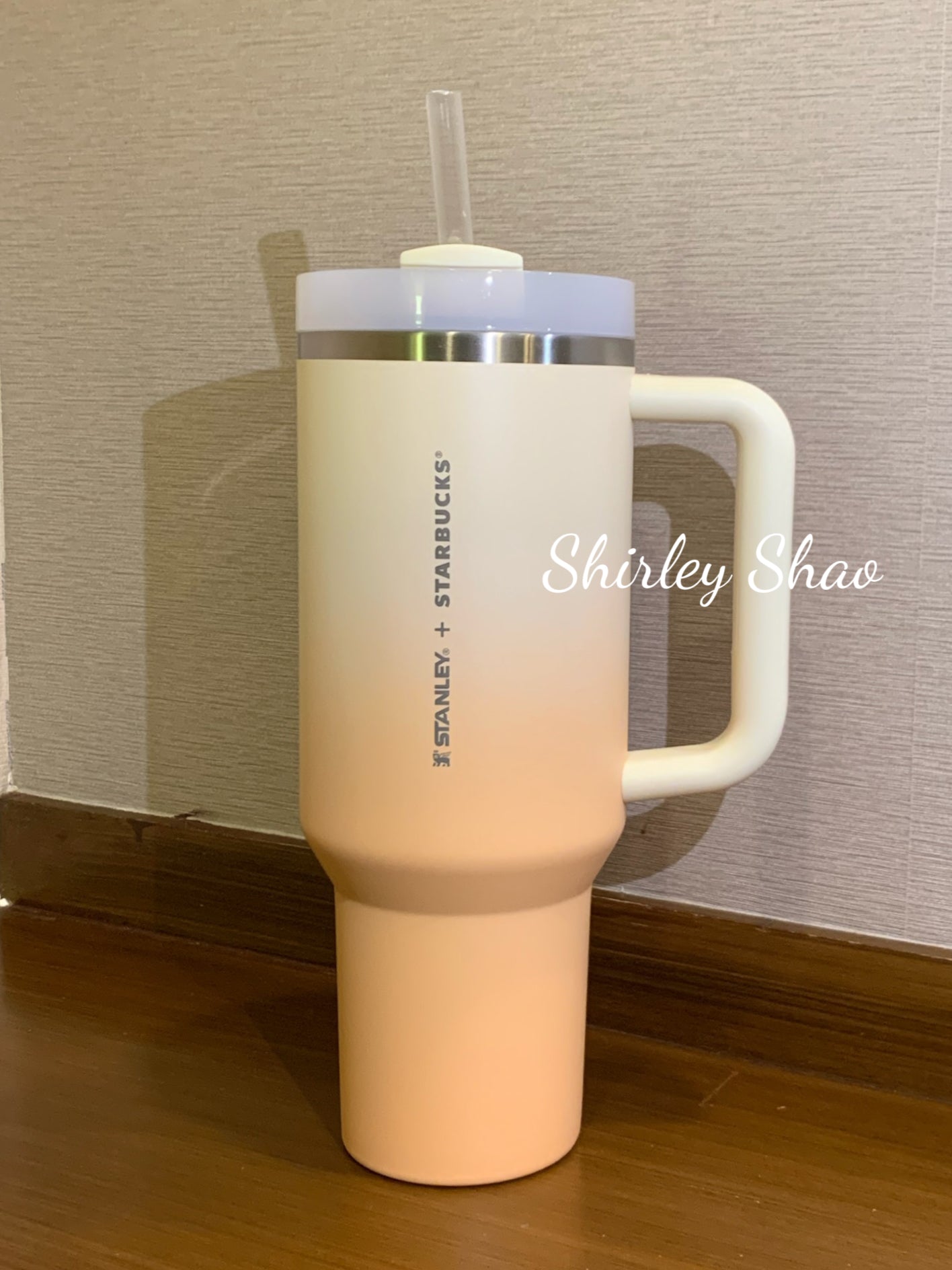 40oz HongKong Starbucks Peach Stanley Stainless Steel Quencher Tumblers