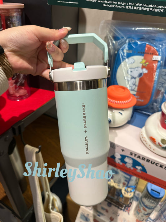 30oz Stanley x Starbucks HongKong Ice Flow Light Blue Stainless Steel Cold Cup