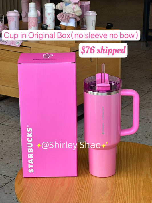 40oz China Starbucks Winter Pink Stanley in original pink box(no sleeve no bow)