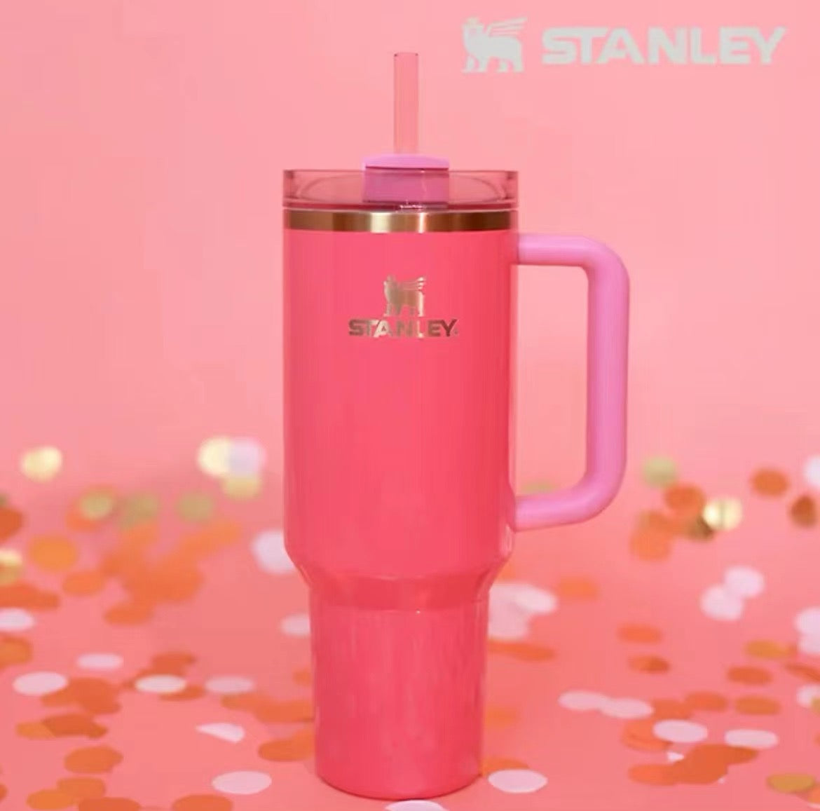 Per-order 40oz Korea Pink Parade Stanley