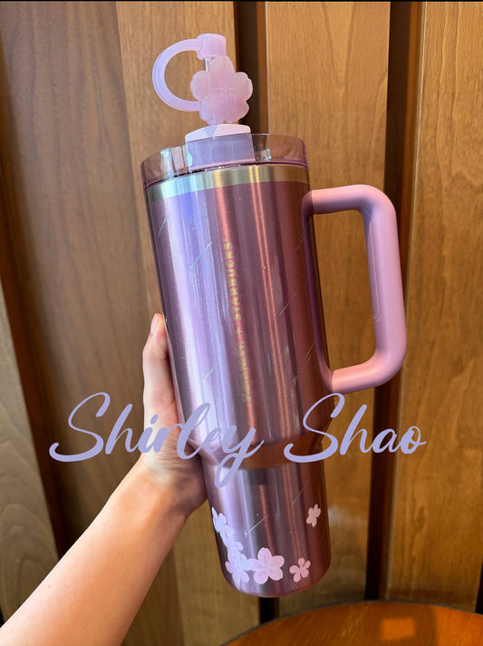40oz China Starbucks Sakura Pupler Flower Stanley Stainless Steel Cup