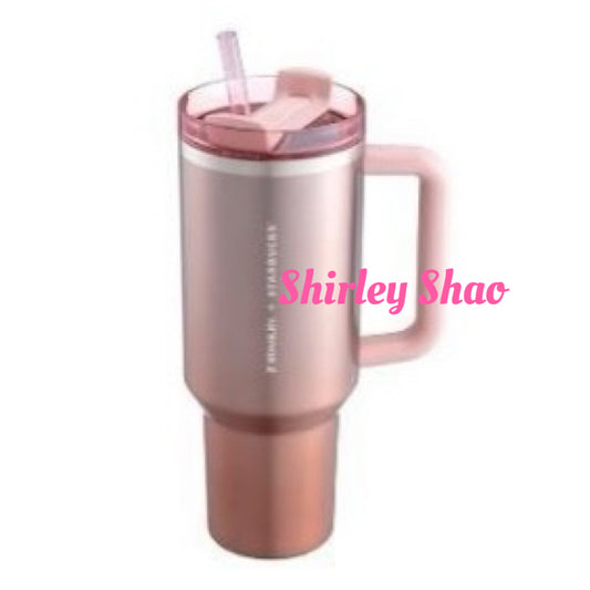 40oz Asia Starbucks Rose Gold Stanley.