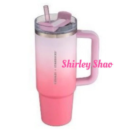 30oz Taiwan Starbucks Gradient Pink Stanley